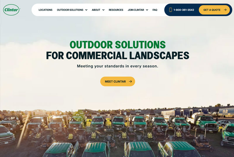 Clintar website screenshot