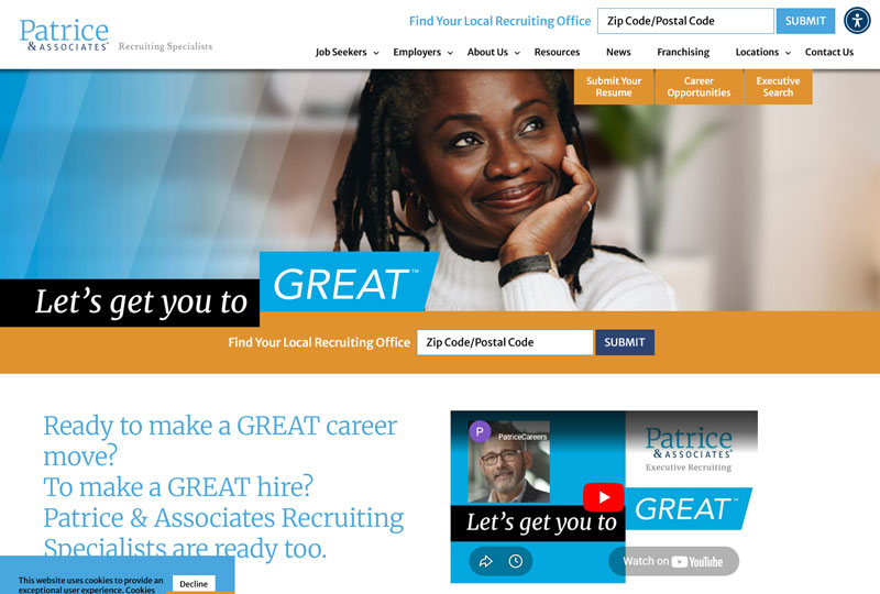 Patrice & Associates website screenshot