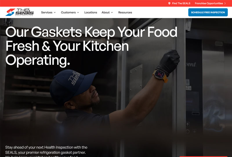 The Seals website screenshot