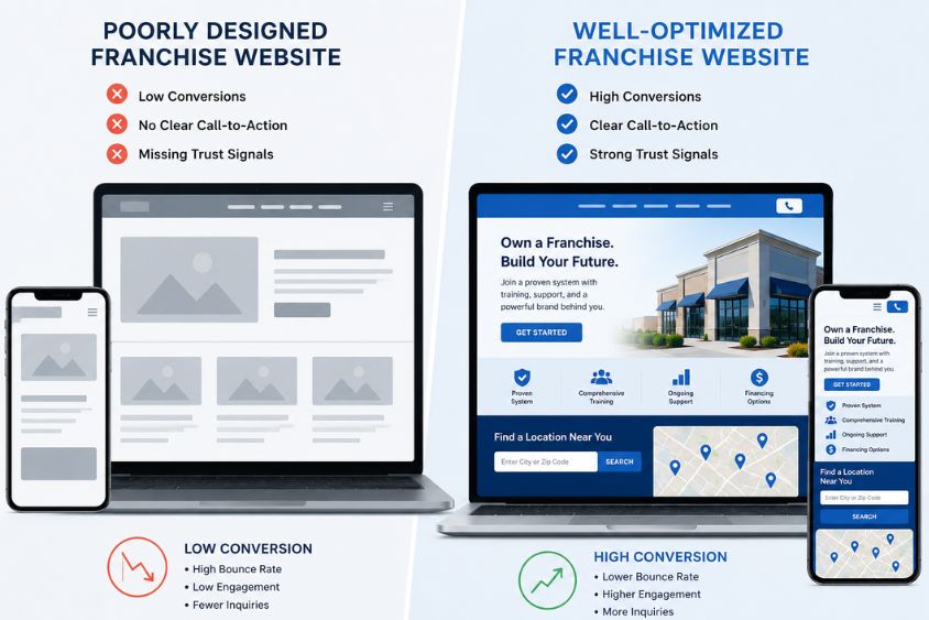 10 Franchise Website Design Mistakes in 2026
